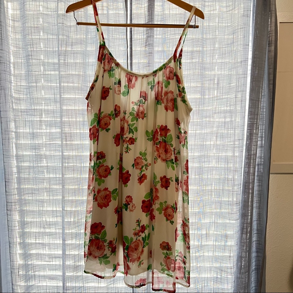 American Threads Floral Mini Dress